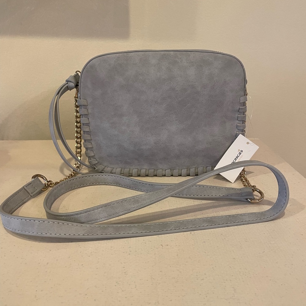 Francesca’s Collection Gray Crossbody Bag